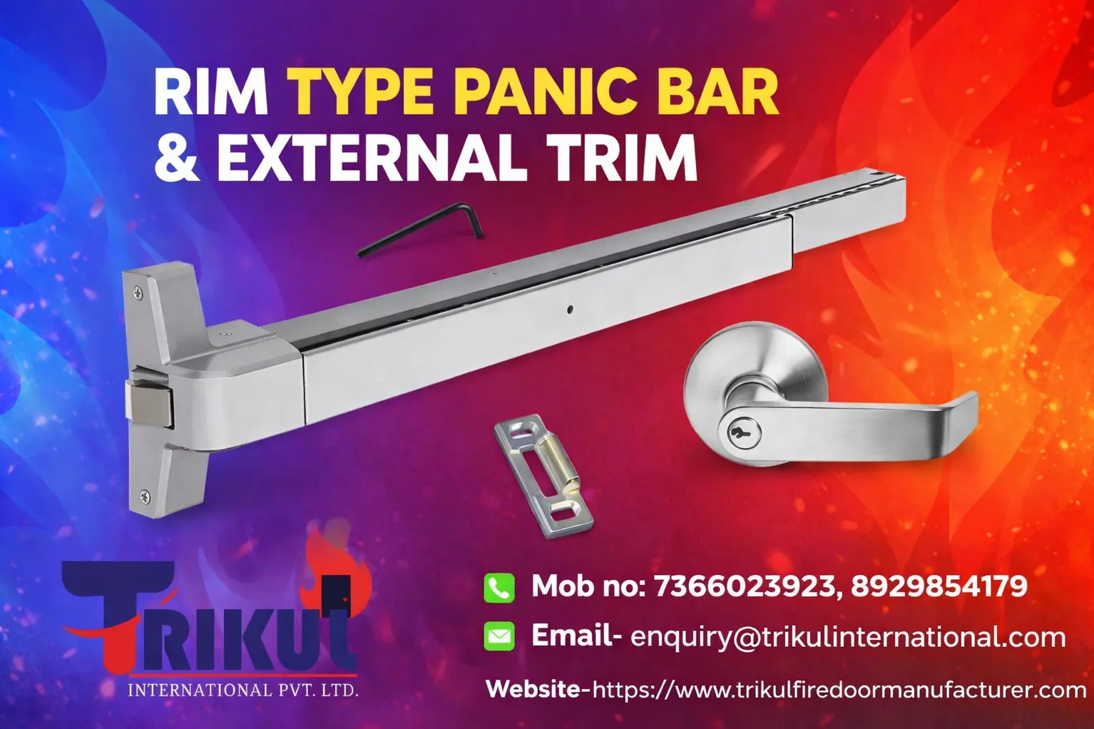 RIM TYPE PANIC BAR AND EXTERNAL TRIM