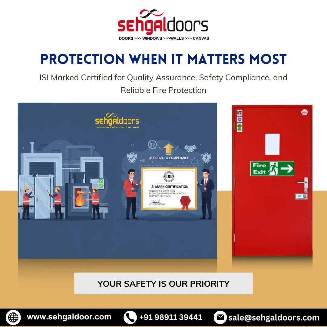 ISI Marked Certified Fire Doors