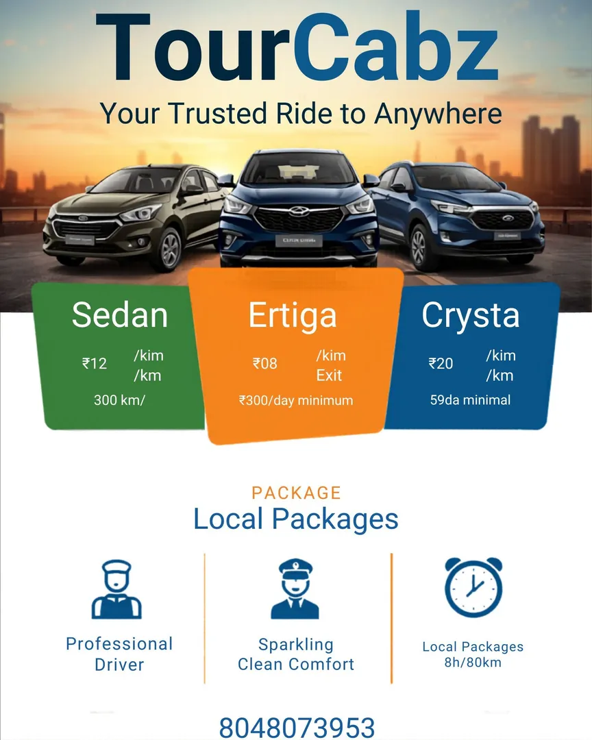 TourCabz – Reliable Taxi Service for Outstation and Local Travel