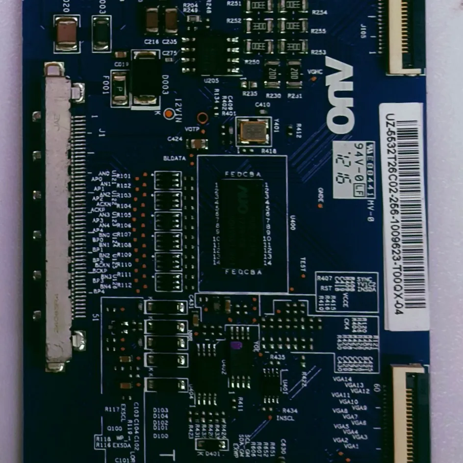 SAMSUNG LED TV FHD AUO TCON
MODEL NUMBER
UA32ES5600
PART NO.
T32HVNO2.0 CTRL BD 32T26-C000