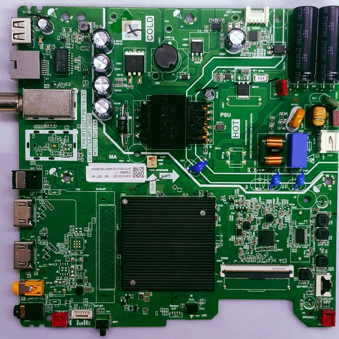 TCL 32S5500AF LED TV NEW MOTHER BOARD PART NO . TPD.MT9221T.PB779 (T) 40-MT21XA-MPC2HG-C
