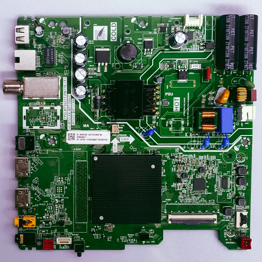 TCL 32S5500AF LED TV NEW MOTHER BOARD PART NO . TPD.MT9221T.PB779 (T) 40-MT21XA-MPC2HG-C