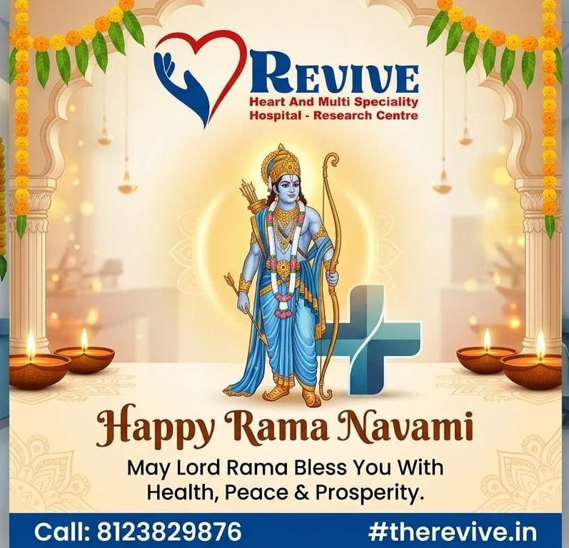 Happy Rama Navami 2026 Wishes from Revive Heart & Multi Speciality Hospital Mysore