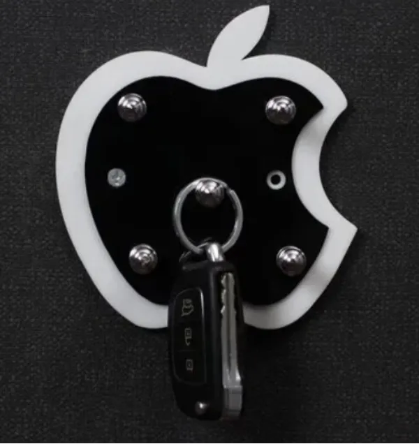 Acrylic Apple Key Stand in Gujarat - Minimalist Wall Accessories for Modern Living