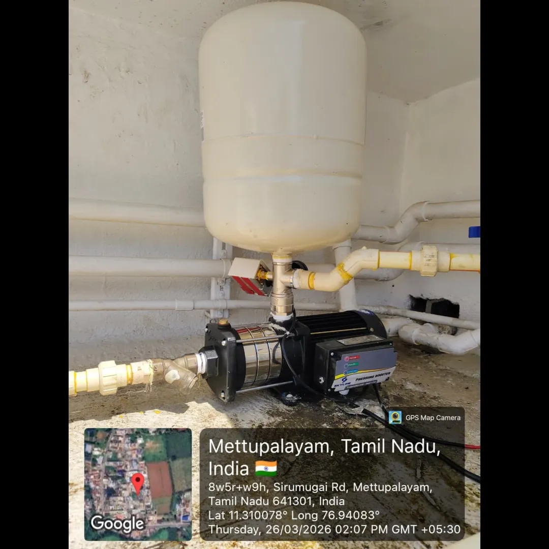 Skyline Pressure Booster Pump Installation in Mettupalayam, Tamil Nadu