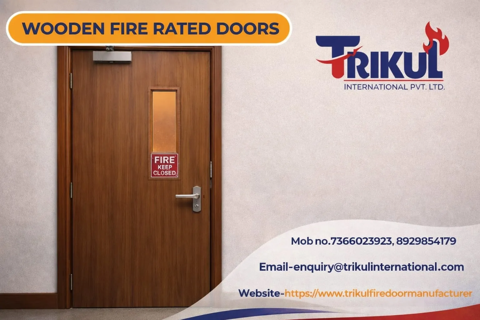 FIRE RATED WOODEN DOOR