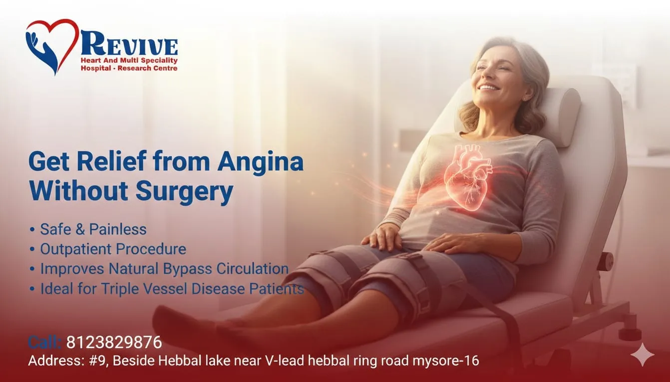 Non-Surgical Angina Treatment in Mysore | EECP for Heart Patients β Revive Hospital Mysore