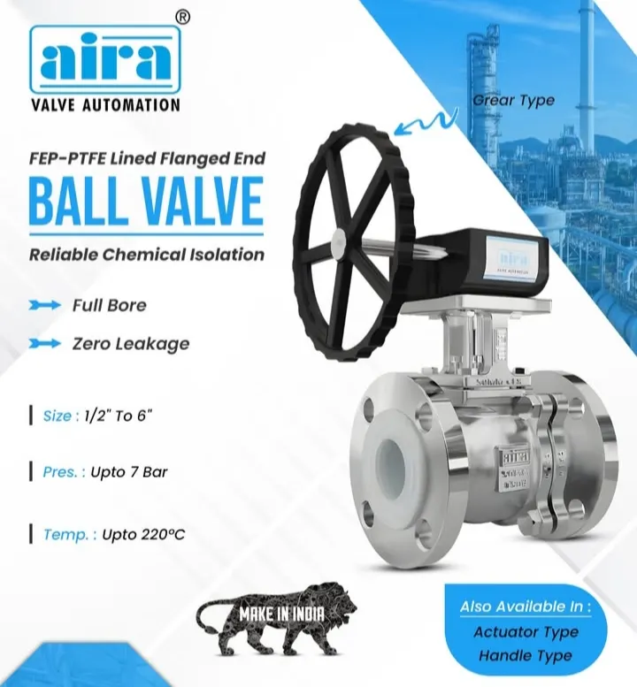 Aira pneumatic Ball Valve Dealer In Ajmeri gate