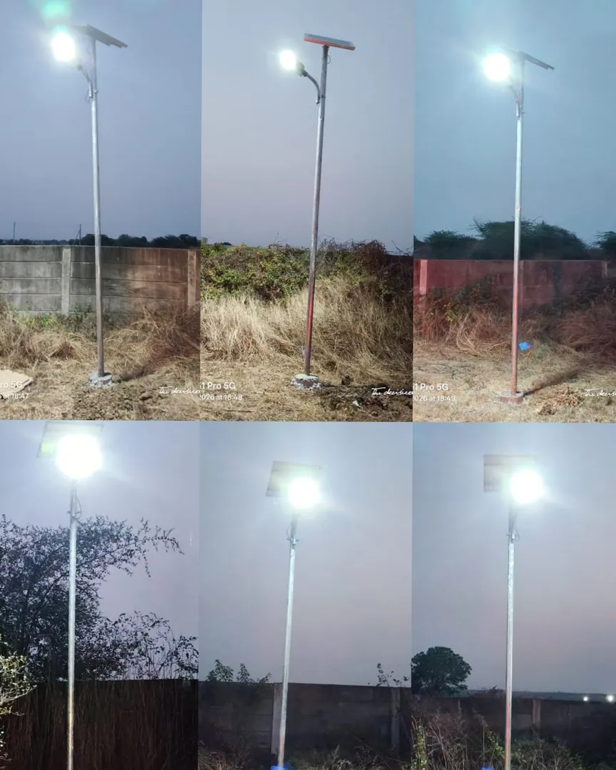 Solar Street Lights Installation