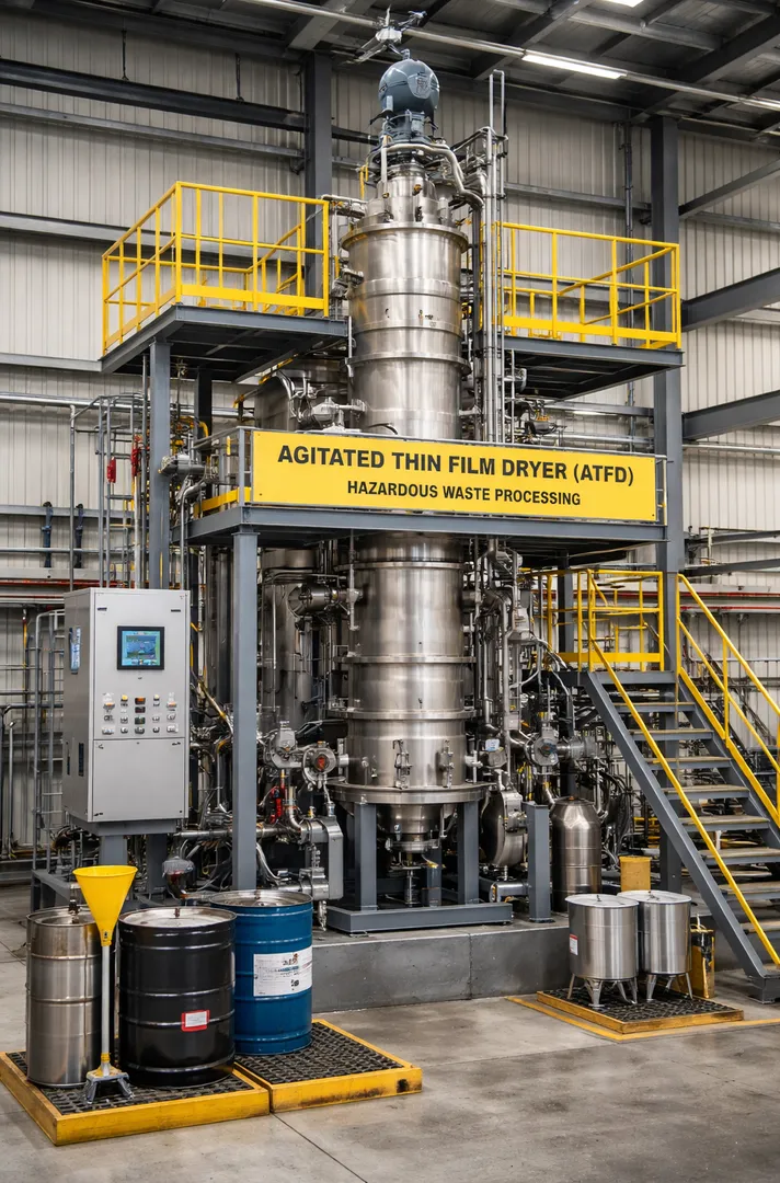 Agitated Thin Film Dryer (ATFD) for Hazardous Waste Processing in Vadodara – Safe and Efficient Dryi