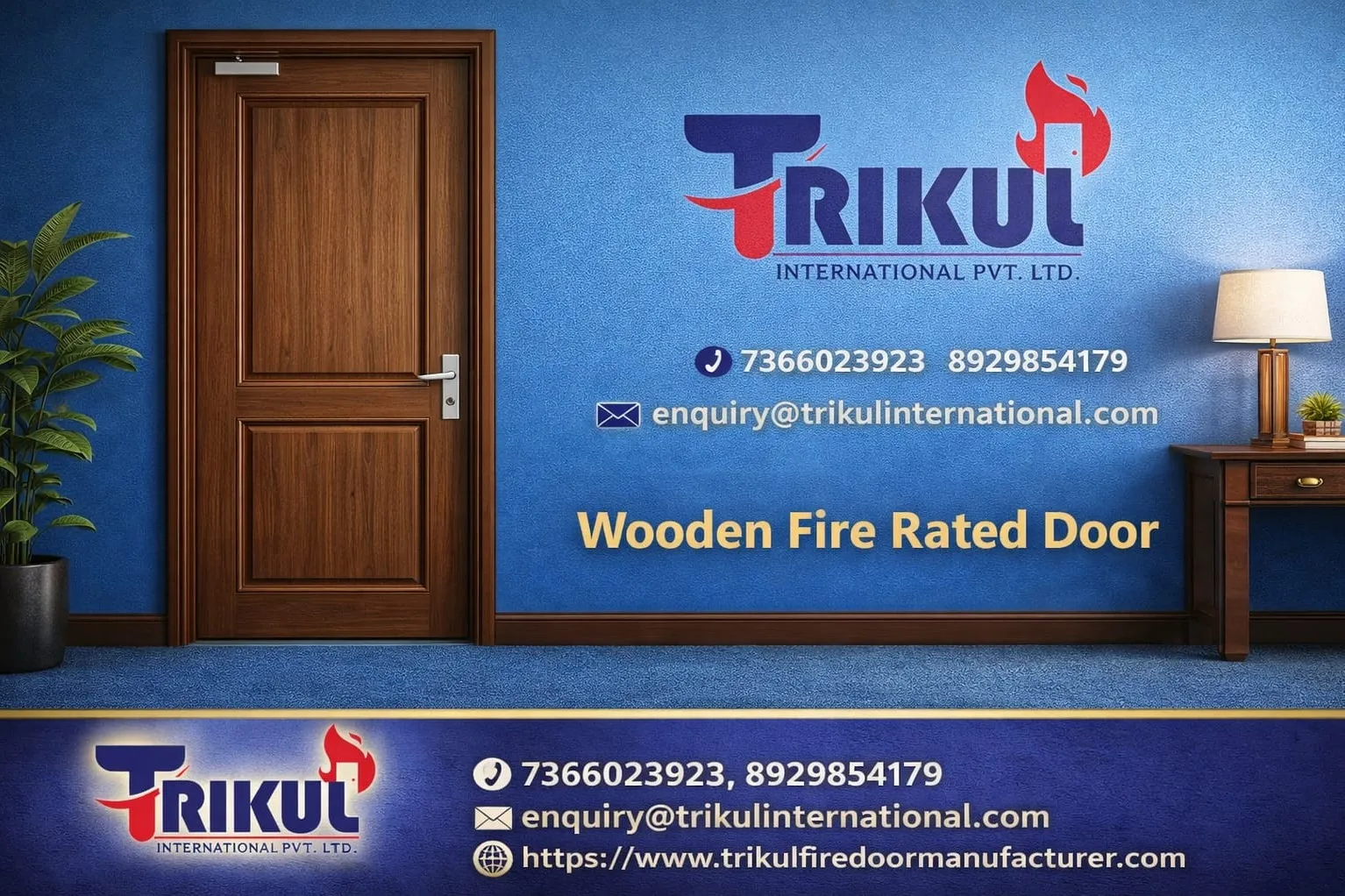 WOODEN FIRE RATED DOOR