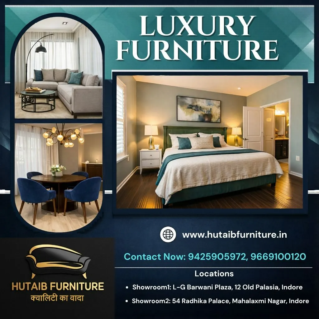 Luxury Wooden Furniture Manufacturer in Indore – Hutaib Furniture
