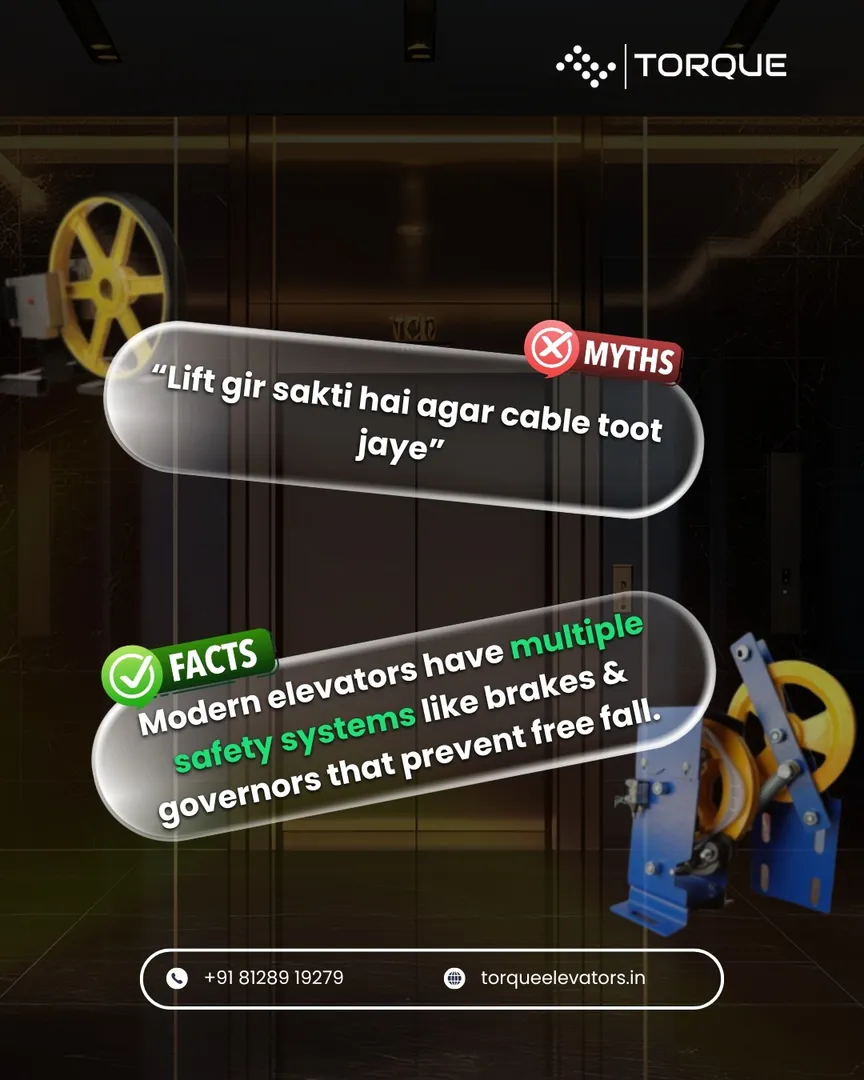 Don’t believe the myths — trust the technology. ⚡
Torque Elevators ensures safe and smart vertical m...