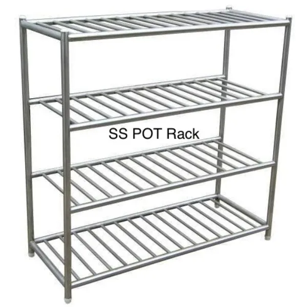 SS Pot Rack Manufacturer in Mohali for Safe and Accessible Heavy Utensil Storage