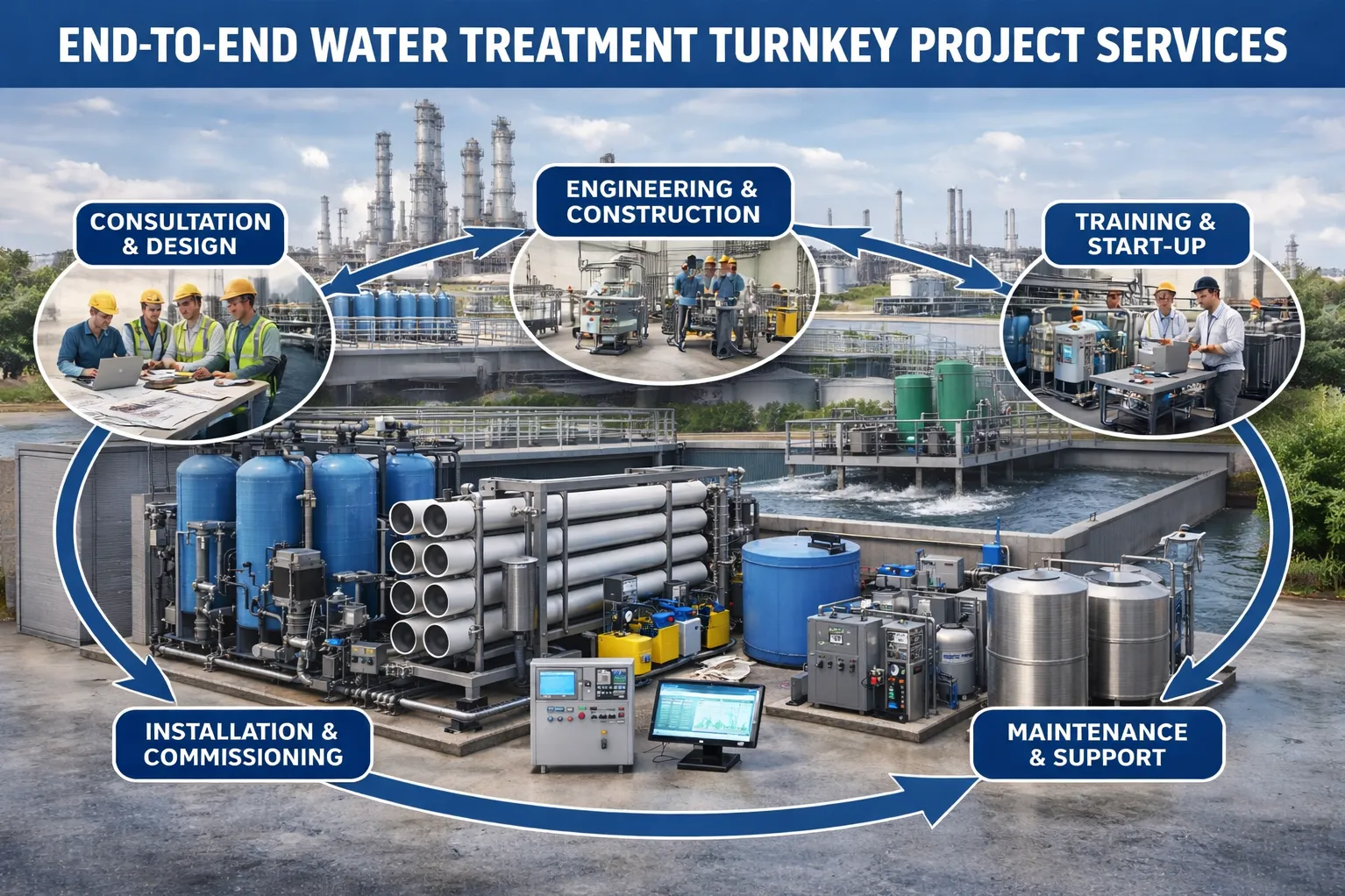 End-to-End Water Treatment Turnkey Project Services in Nagpur : Complete Execution from Design to Co