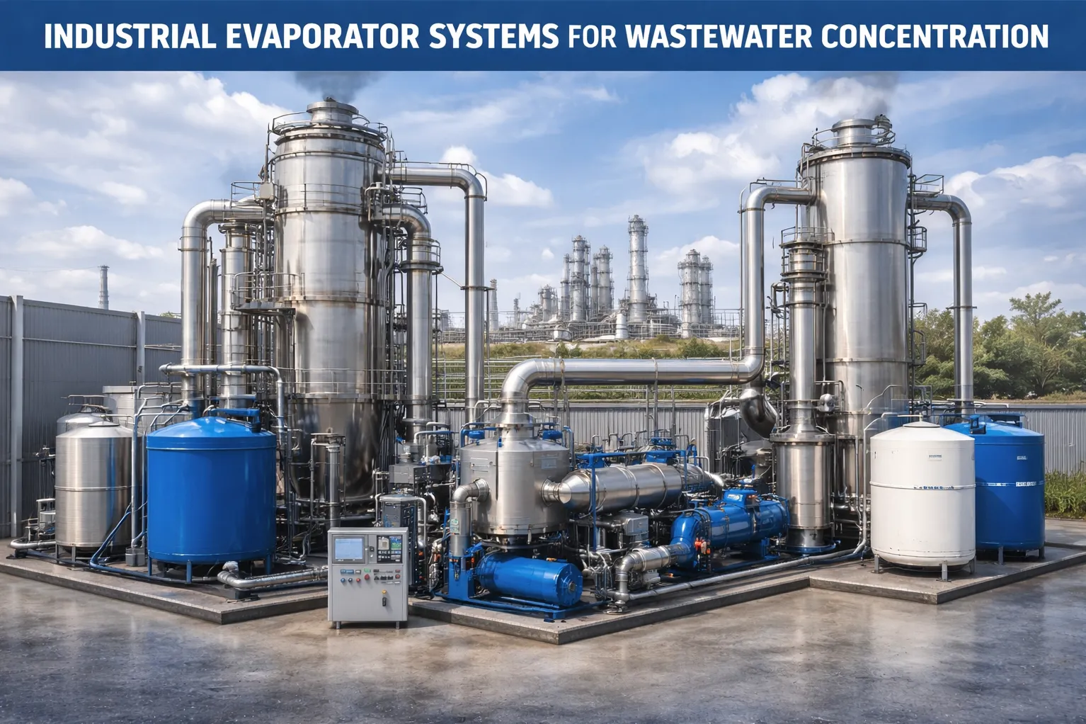 Industrial Evaporator Systems for Wastewater Concentration in Vadodara – Reliable Volume Reduction