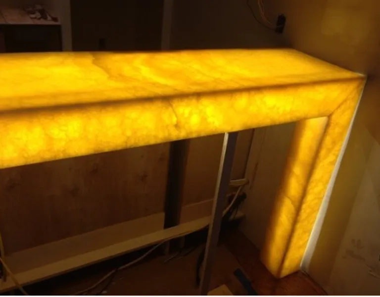Backlit Onyx and Corian Lighting Solutions in Hyderabad – Creating Luxurious Light Effects