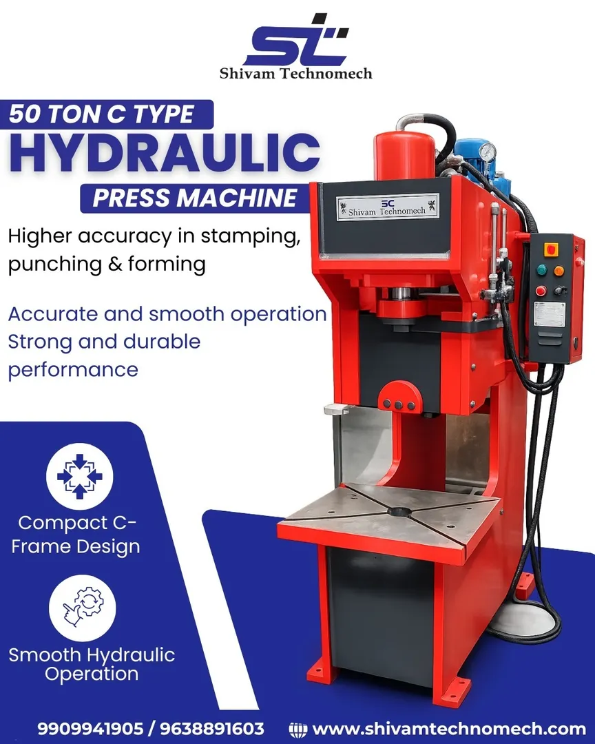 C-Type Hydraulic Press Machine Manufacturer in India