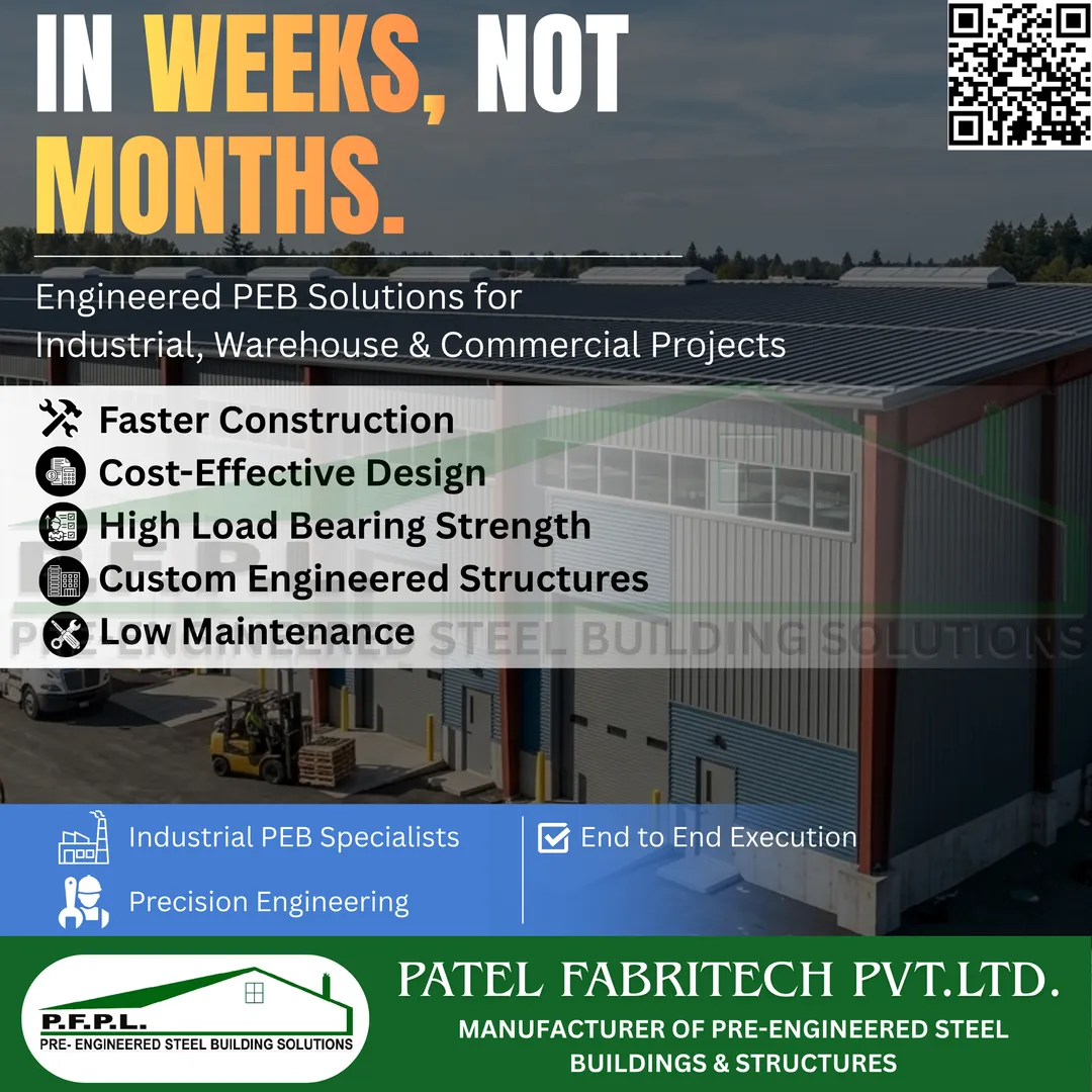 Patel Fabritech Pvt. Ltd. is a leading manufacturer of PEB steel warehouse structures in Indore
