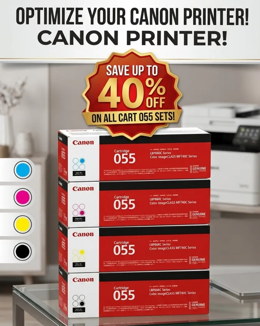 Limited Time Offer: Save Up to 40% on Original Canon Cartridge 055 Sets