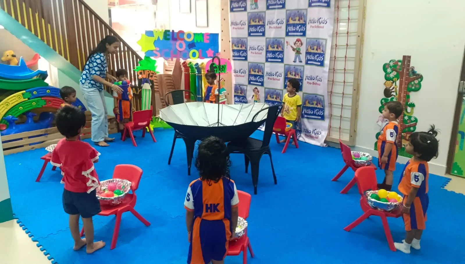 Ball Games Activity for Kids in Malad West | Physical Development at Hello Kids Flamingo Preschool