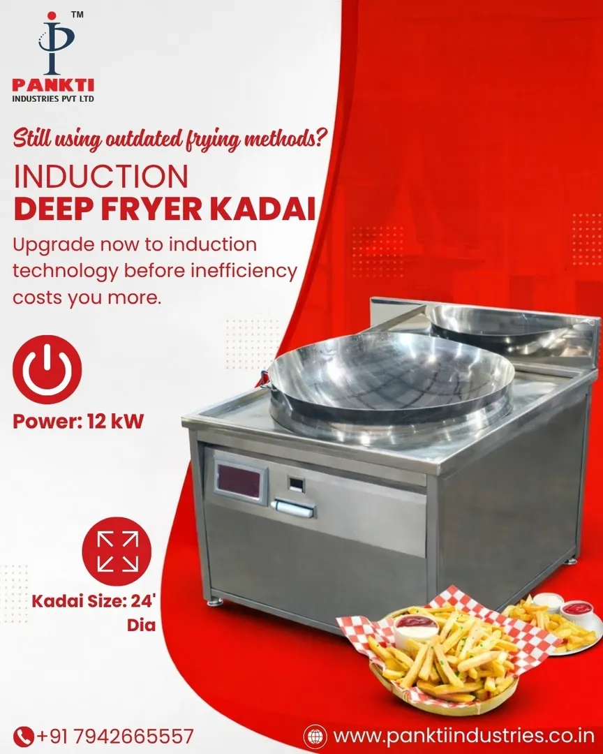 Induction Deep Fryer Kadai Manufacturer in India