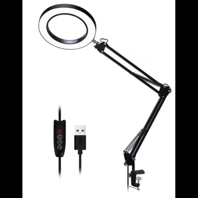 LED Magnifier Table USB Desktop