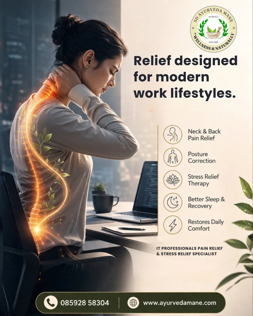 Ayurveda Pain Relief Treatments for IT Professionals in Electronic City