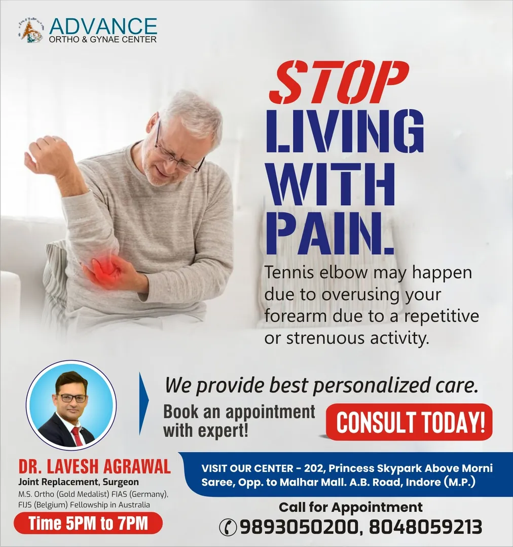 Doctor for Tennis Elbow Treatment in Indore
If you’re struggling with persistent elbow pain, it’s ti...