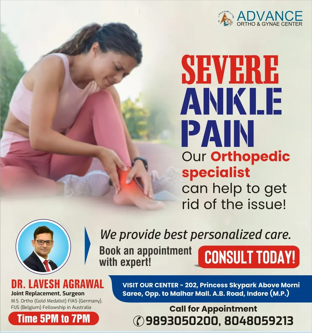 Ankle Pain Specialist in Indore
If you are looking for an experienced ankle pain specialist in Indor...