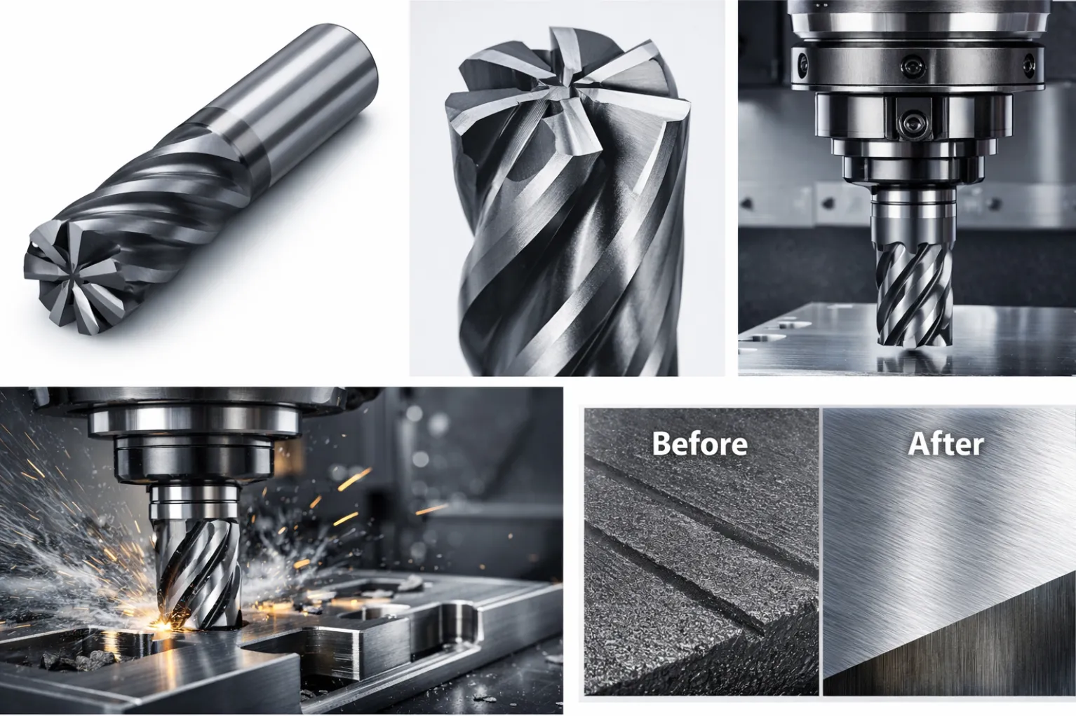 π Hoffman 6 Flute End Mill β High-Speed CNC Performance Guide.