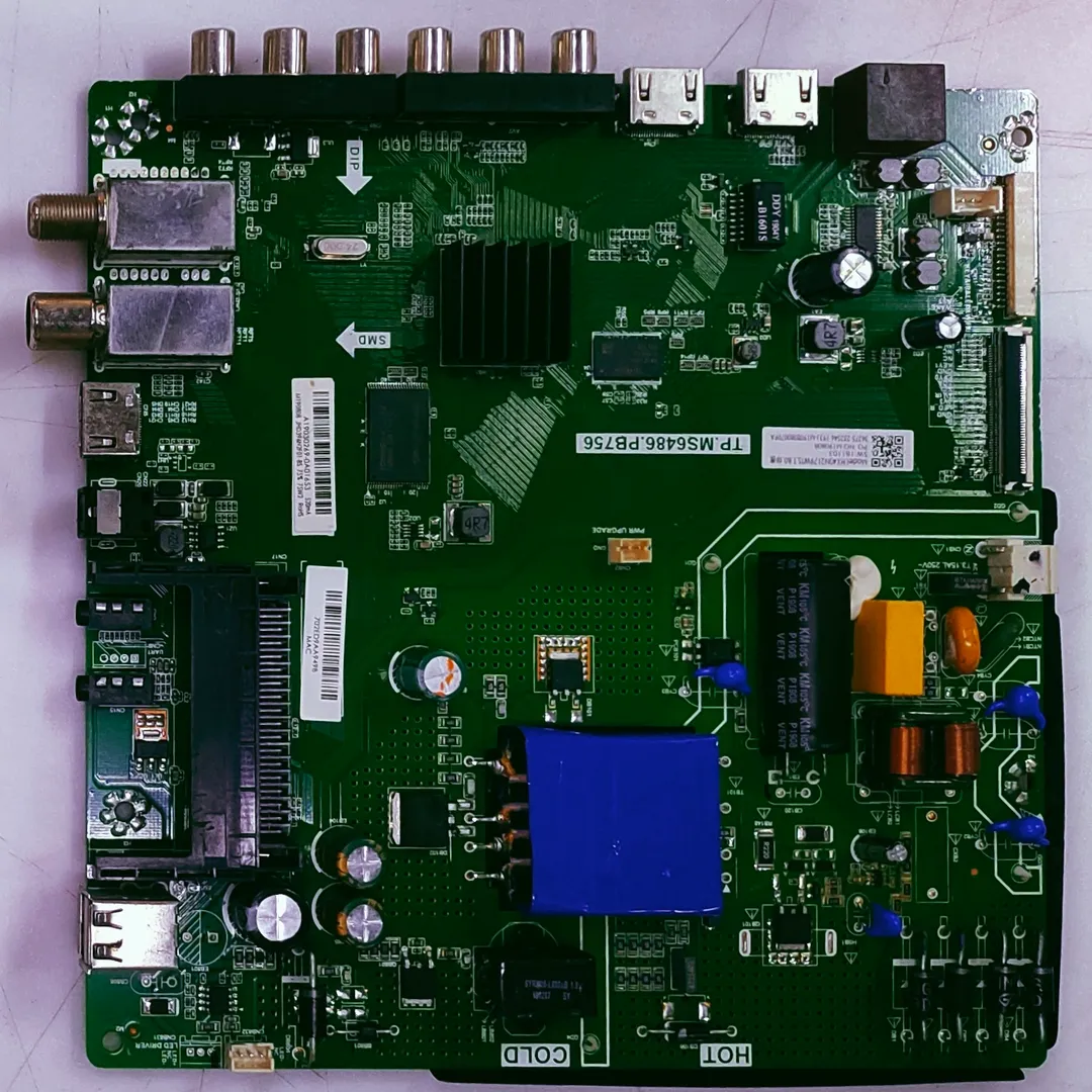 VU 32D6475 LED TV MOTHER BOARD PART NUMBER- TP.MS6486.PB756