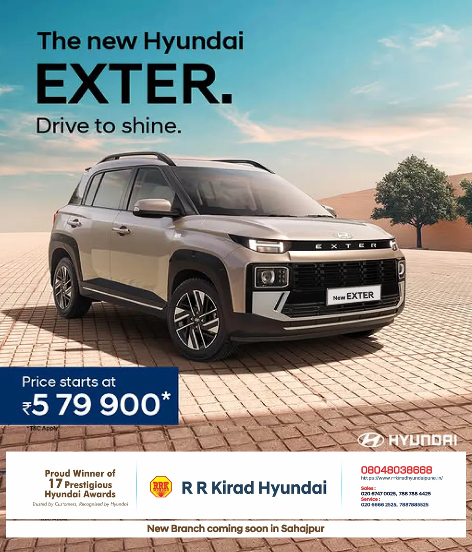 A new kind of drive begins now. With a bold design, confident stance. Book at Hyundai Showroom Pune
