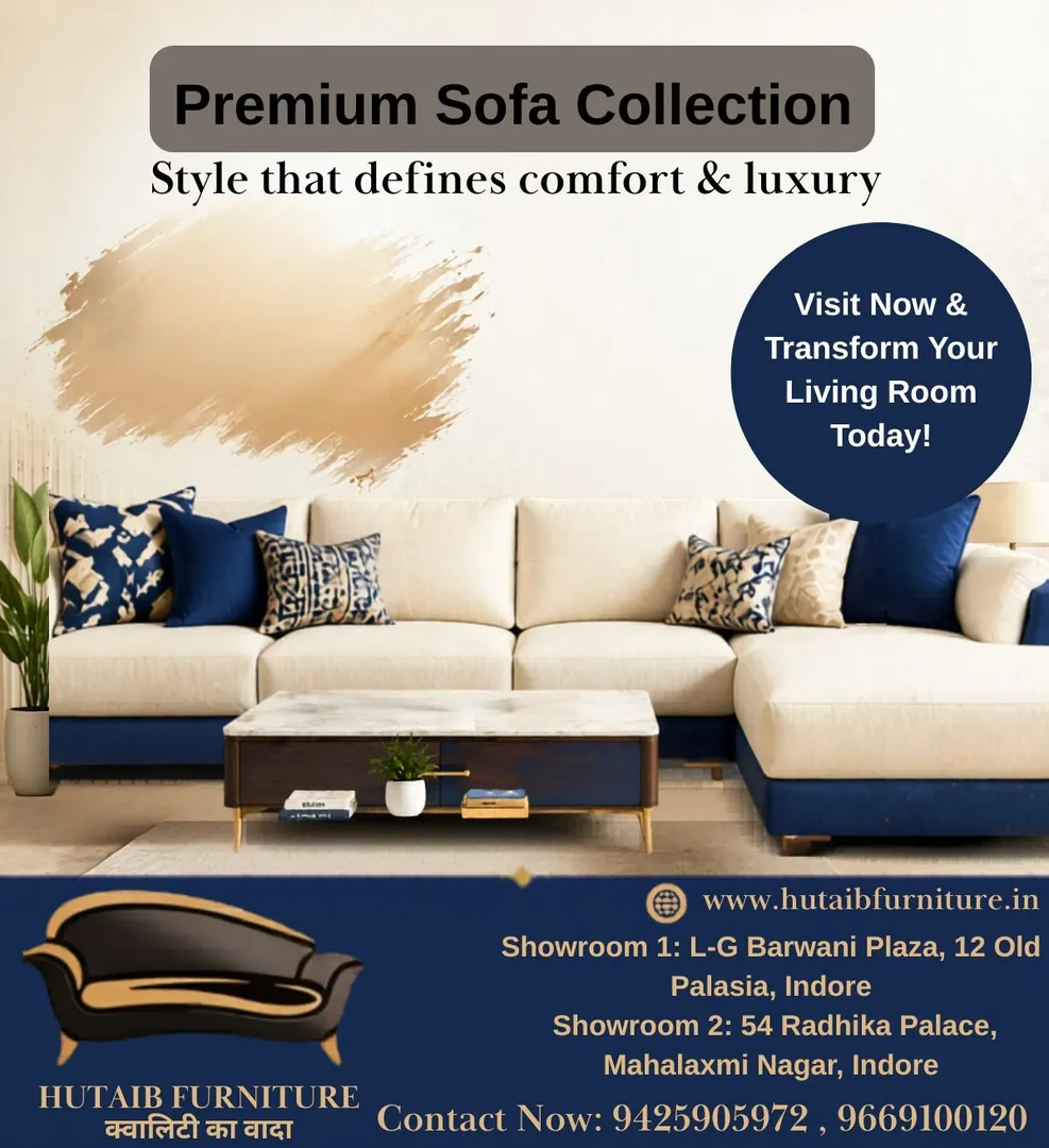 Premium Sofa Collection in Indore – Hutaib Furniture