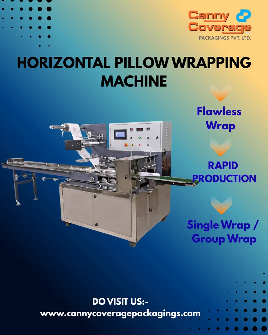 Canny Coverage Packagings Horizontal Pillow Wrapping Machine delivers unmatched efficiency with Rapi...