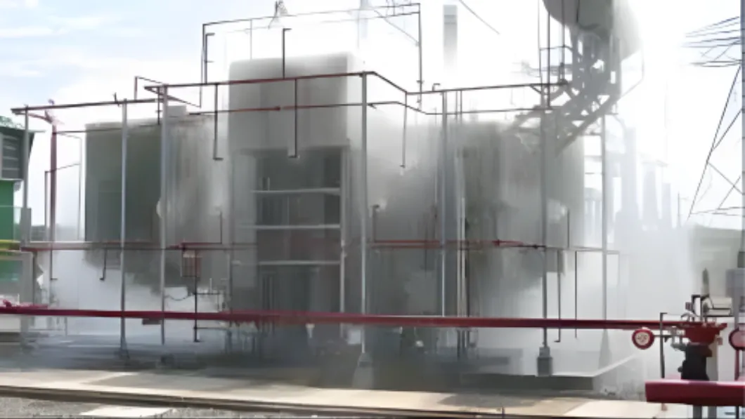 HIGH VELOCITY WATER SPRAY SYSTEM FOR INDUSTRY AREA