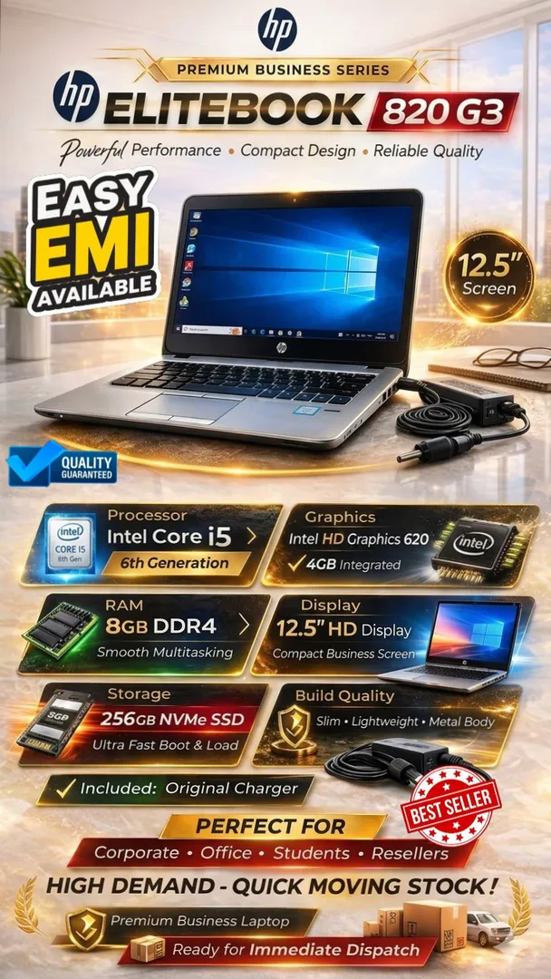 Grab the HP EliteBook 820 G3 for as low as ₹13,500!