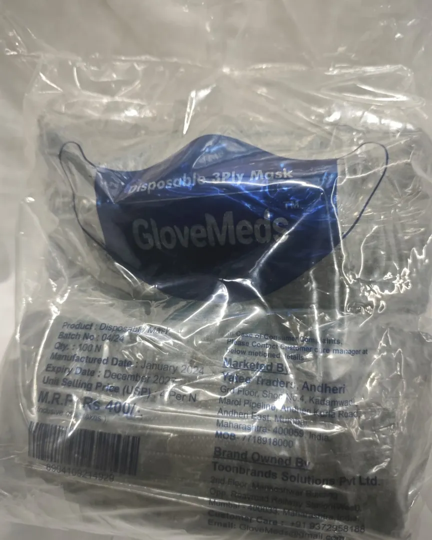Disposable Face Mask Black Colour Available in Kalwa West Thane