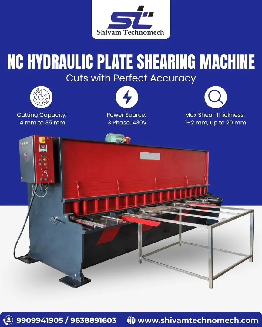 NC Hydraulic Plate Shearing Machine Manufacturer in India