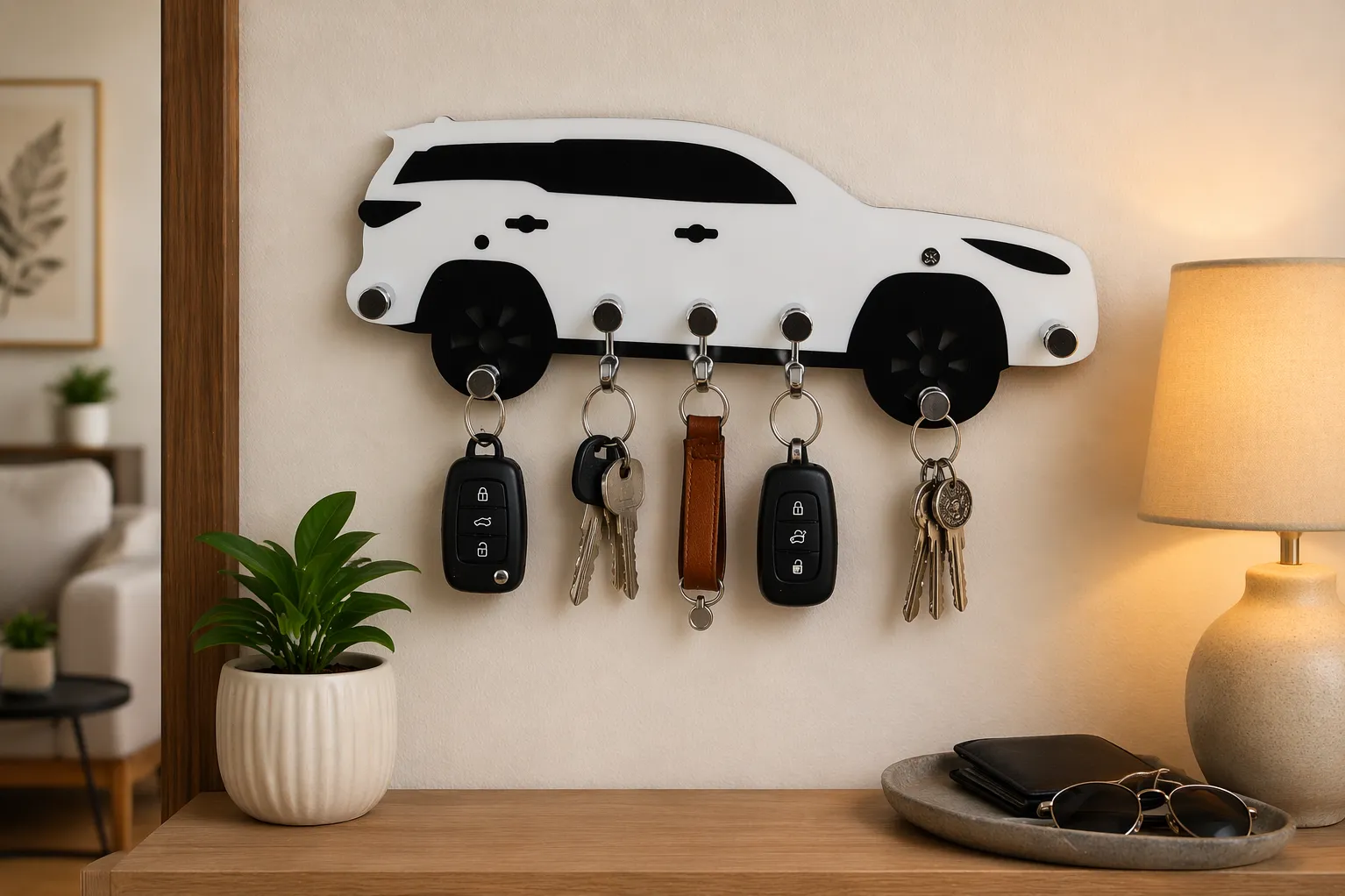 ACRYLIC CAR KEY STAND