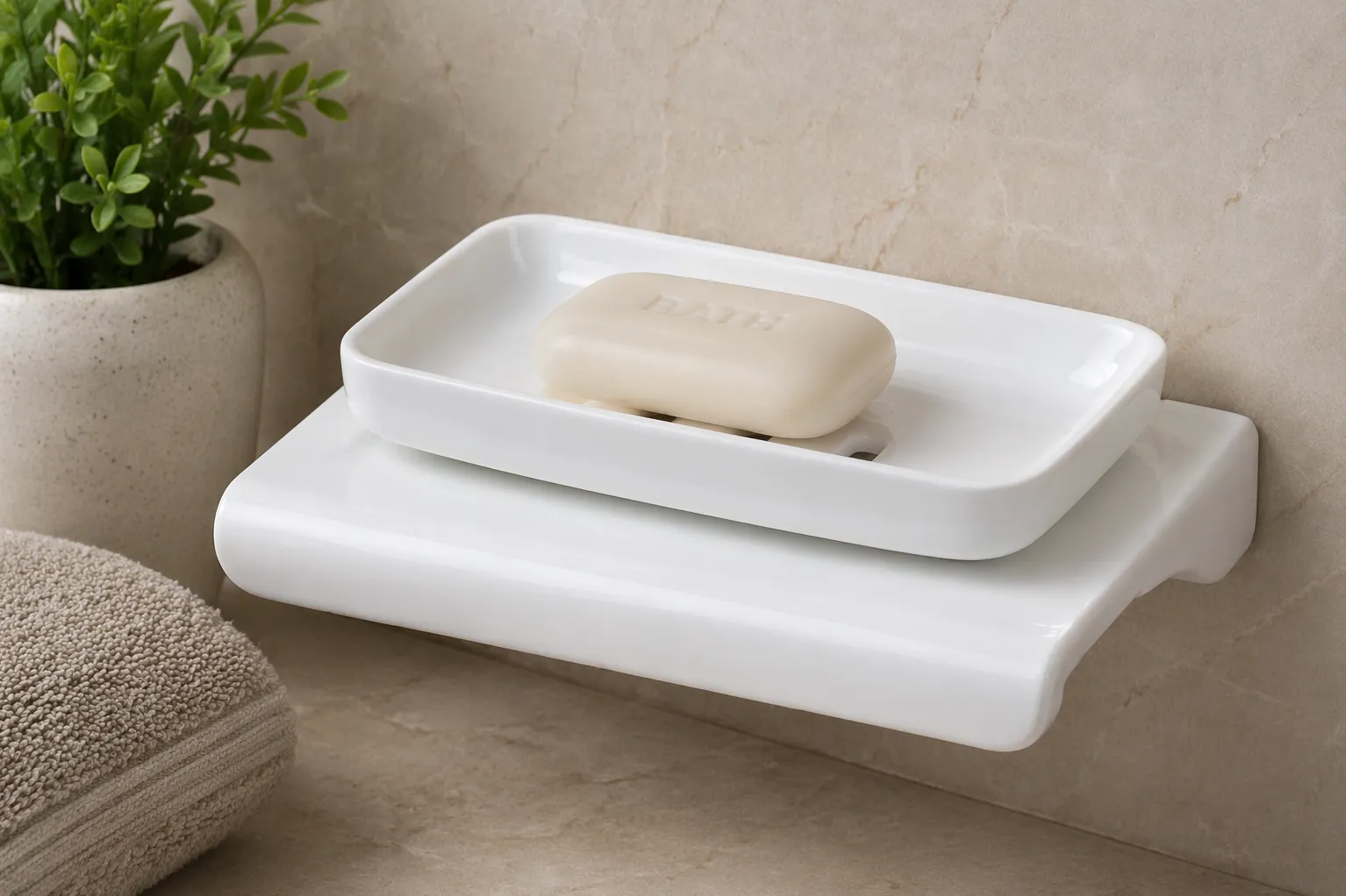 ACRYLIC SINGLE SOAP DISH