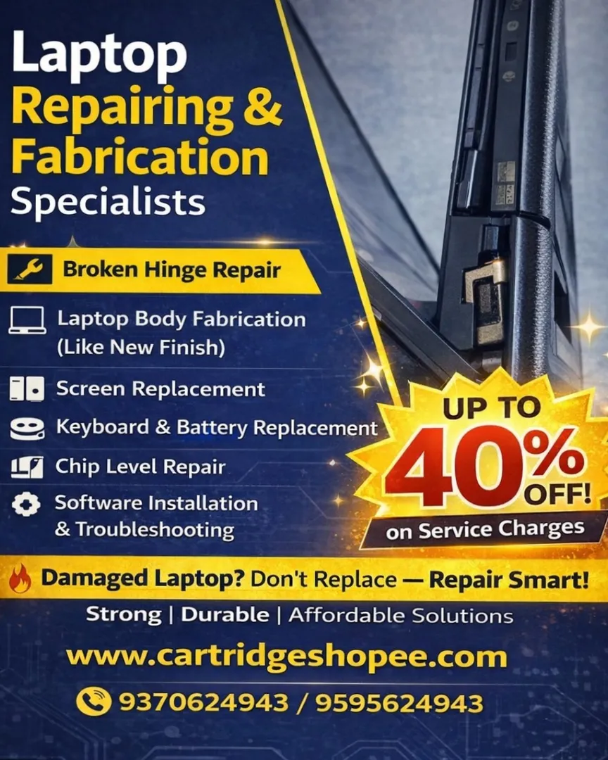 π» Laptop Repair Services in Nashik | Up to 40% OFF on Service Charges π§