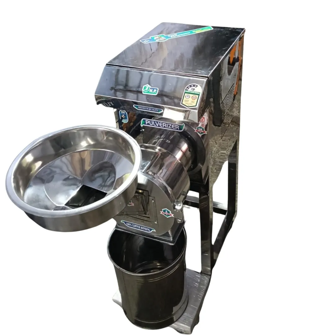 3HP Single Phase SS Pulverizer Machine Manufacturer