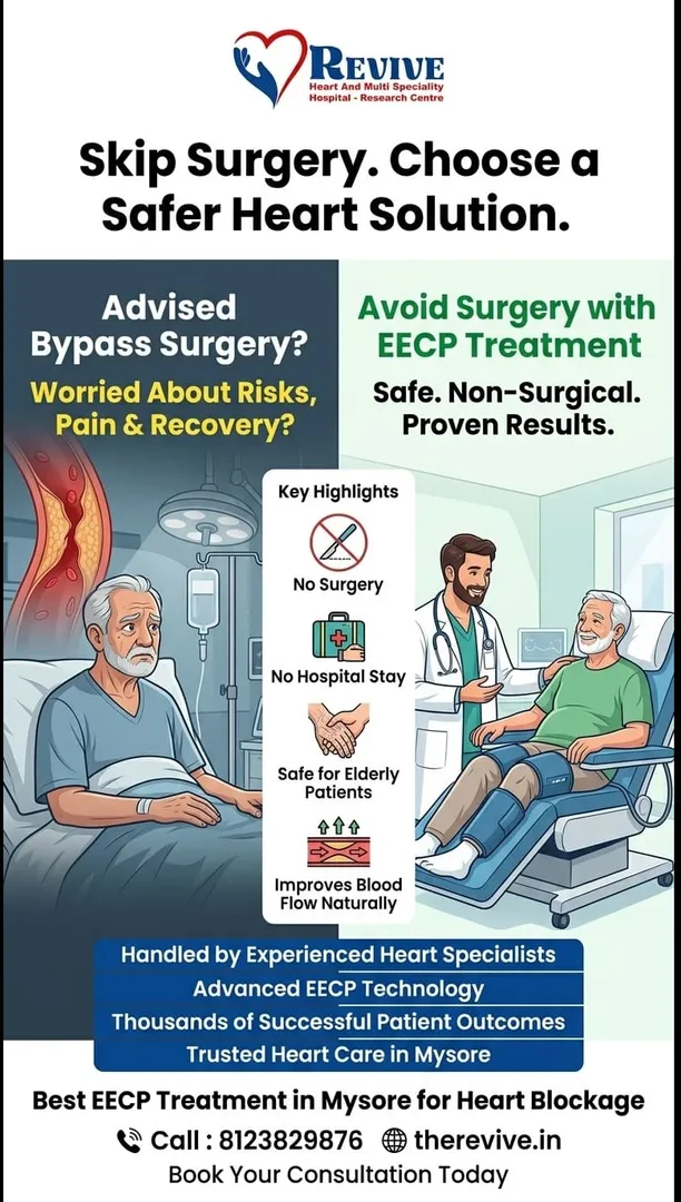 Best EECP Treatment in Mysore for Heart Blockage | Non-Surgical Alternative to Bypass Surgery