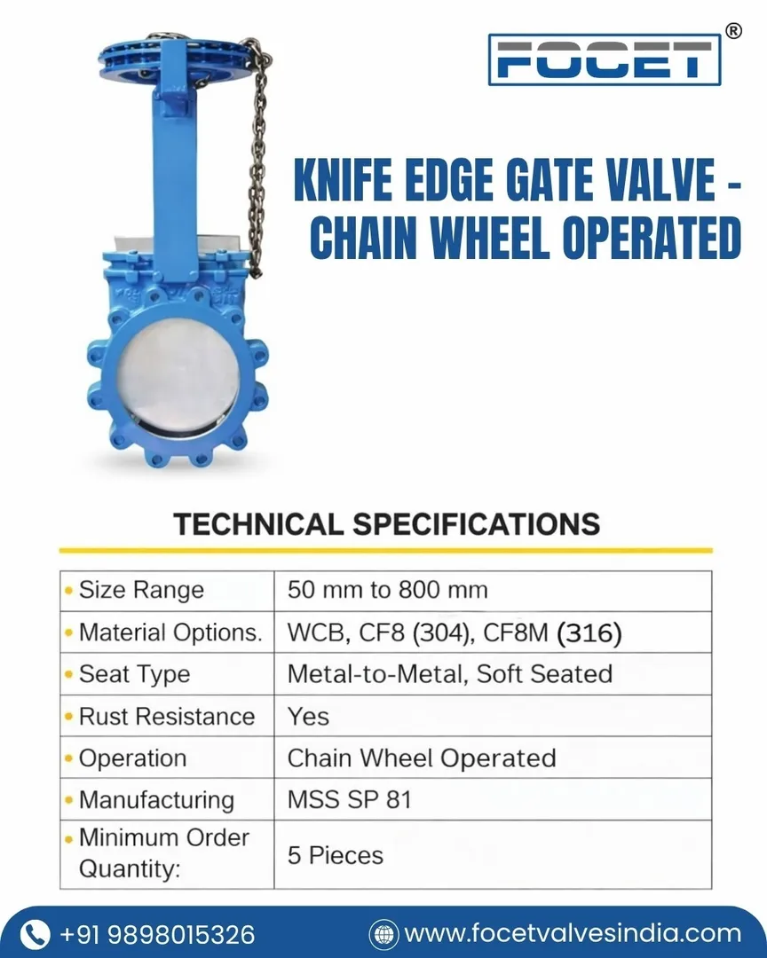 Knife Edge Gate Valves Manufacturer in India