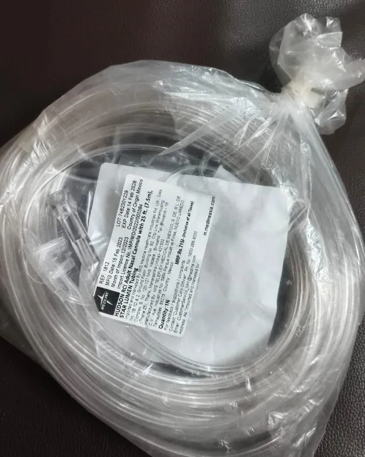 Nassal canula tube 25 feel Long Available in kalwa west