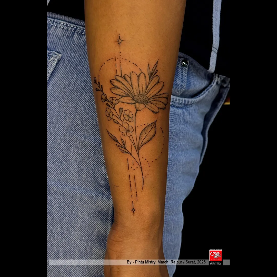 MINIMAL FLORAL LINEWORK TATTOO β ELEGANCE IN EVERY DETAIL πΏβ¨π€
A refined expression of beauty ...