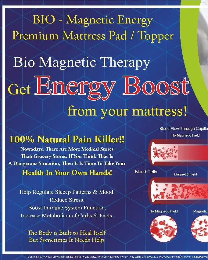 🌿 Shri BIO Magnetic Energy Premium Mattress Pad/Topper
Available in Kalwa West