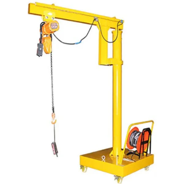 Hydraulic Floor Crane Equipment in Pune for Flexible Heavy Lifting