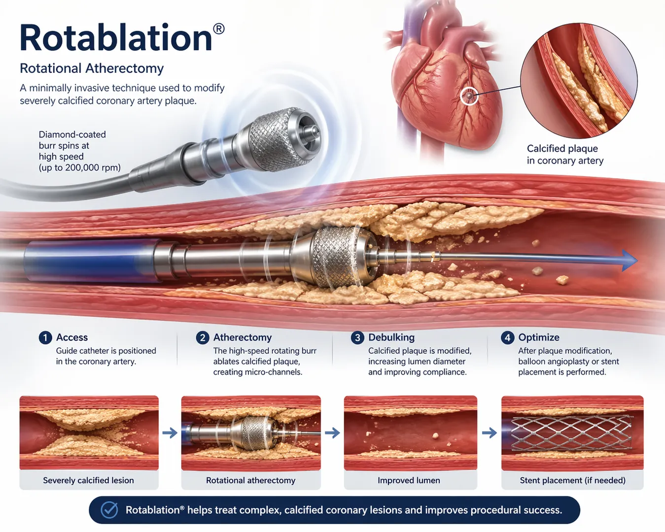 Rotablation in Ghansoli for Treating Calcified Artery Blockages